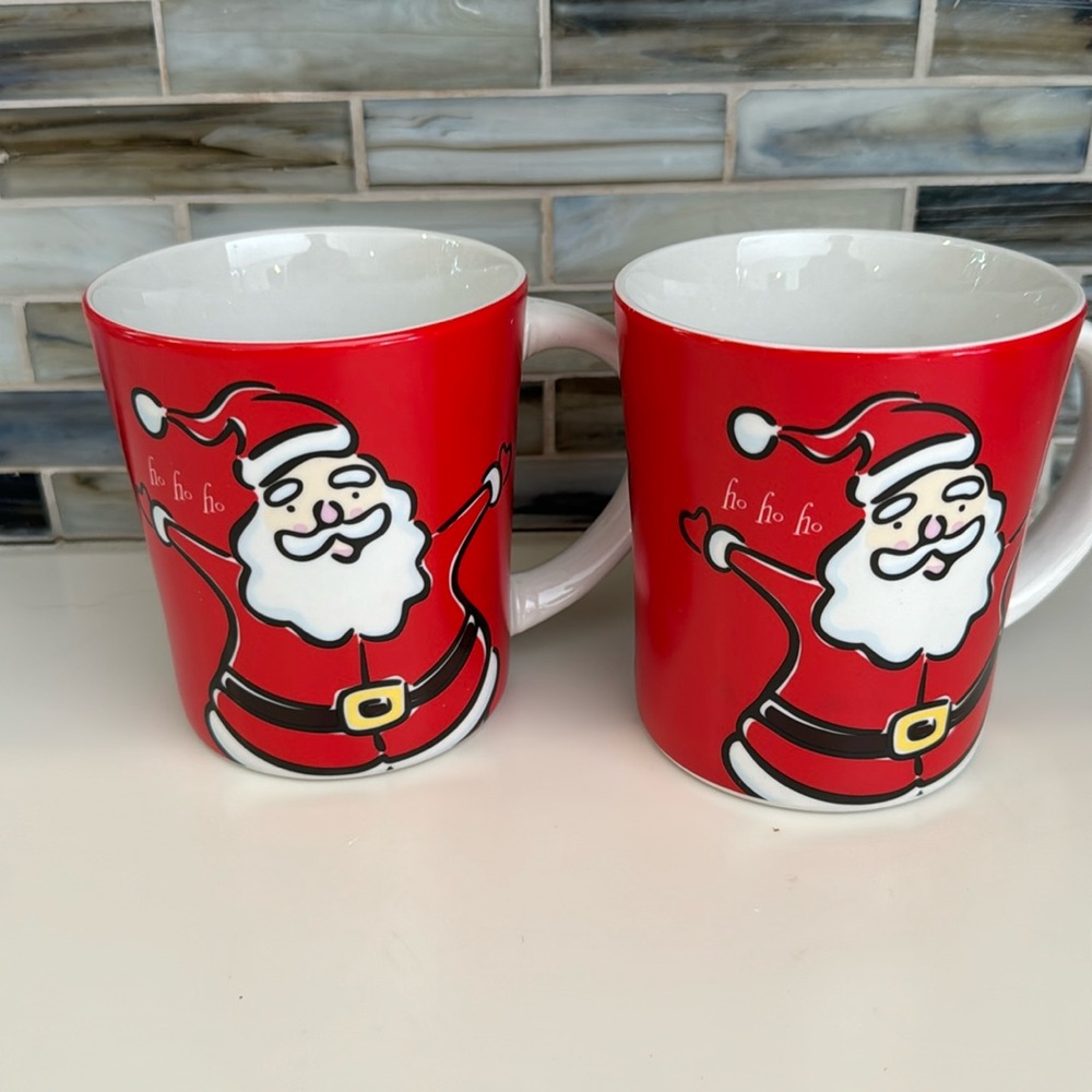Gibson ho ho ho Santa coffee mug - set of 2